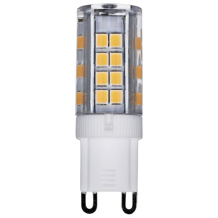 Satco 35 Watt JCD LED Lamp, Clear, 3000K, G9 Base, 120 Volt S11230